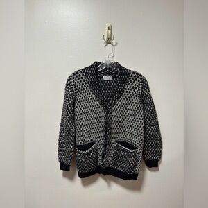 Raffa 100% Alpaca Wool Cardigan Made In Peru Woman’s Size M luxury granny core